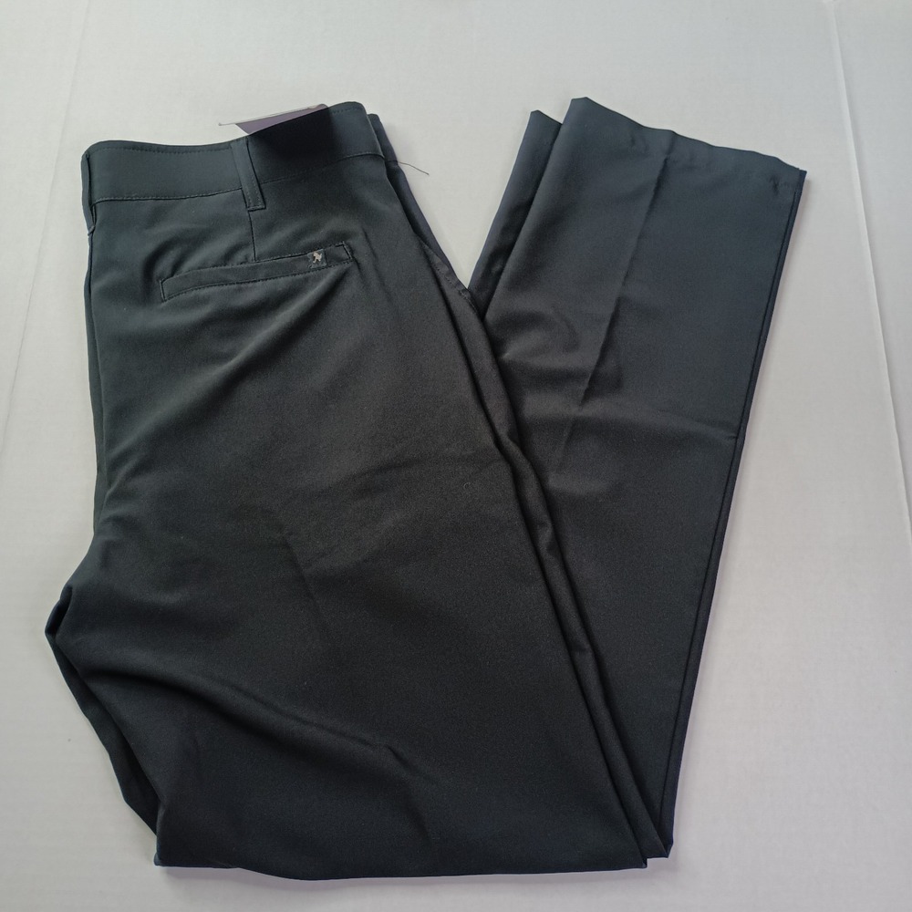 Birdie Bound Golf Pants Mens Size 36x32 Black Flex Waist Straight Fit Casual NWT